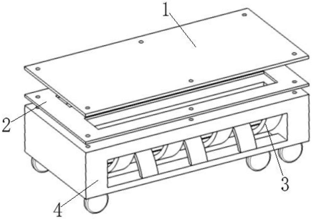 一種仿人體肋骨結(jié)構(gòu)的減震AGV小車(chē)