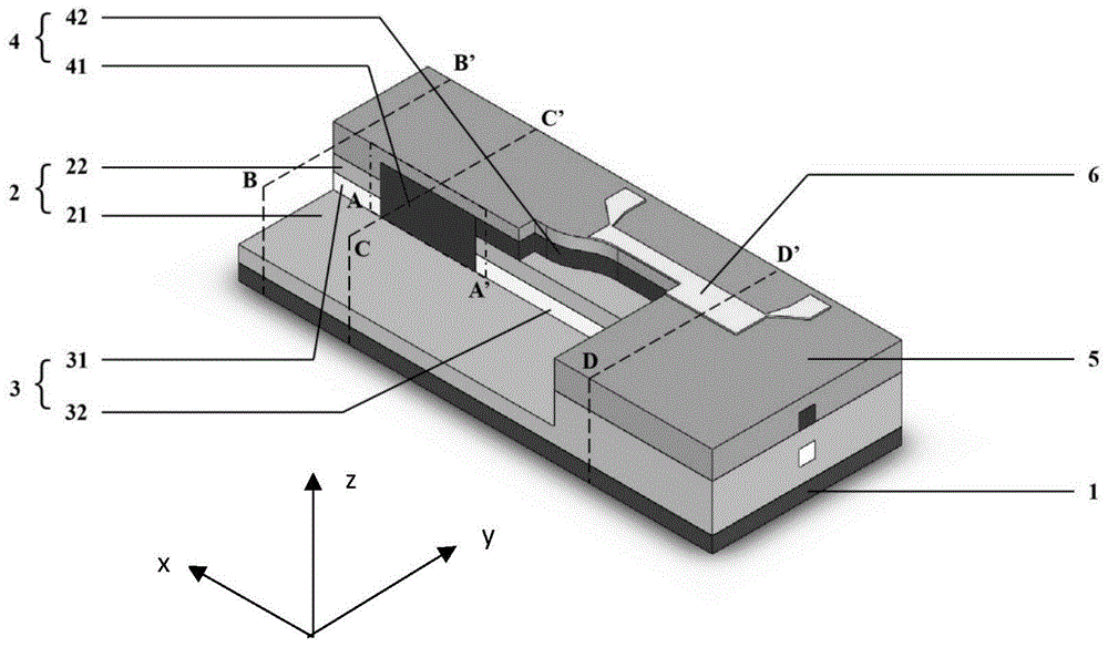 一種有機(jī)無機(jī)混合集成的可變光衰減器及其制備方法