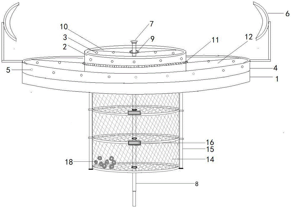 一種光催化多級(jí)處理污水漂浮裝置